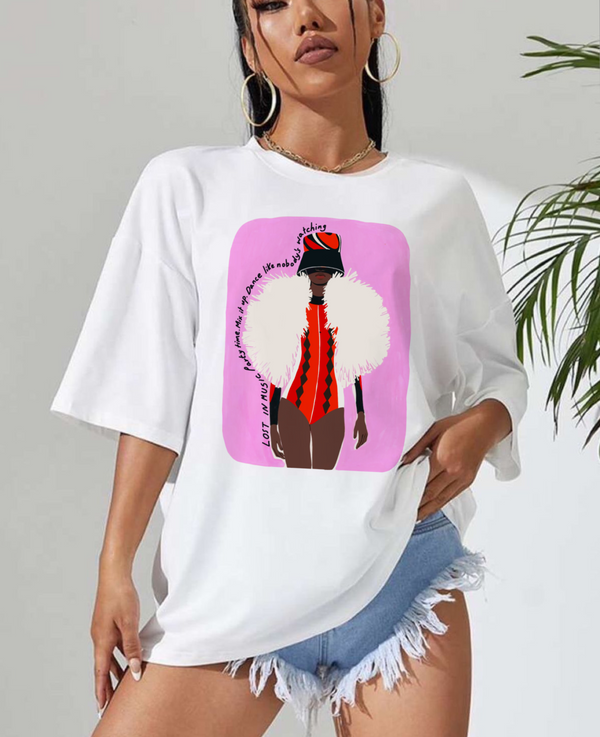 Oversized runway stunner t shirt